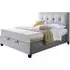 Walkworth Ottoman Storage Bed - Dark Grey, Fabric