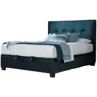 Walkworth Ottoman Storage Bed - Deep Ocean Blue, Fabric