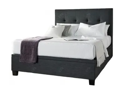 Walkworth Ottoman Storage Bed - Slate, Fabric