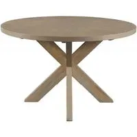 Bergerac 120cm Round Dining Table - Oak