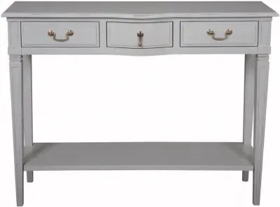 Bonaparte French 3 Drawer Console Table - Putty image