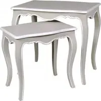 Chateau French Nest of Tables - Distressed Linen