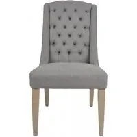 Dax Dining Chair Set of 2 - Slate Grey, Linen