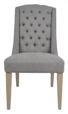 Dax Dining Chair Set of 2 - Slate Grey, Linen image