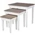 Delphine French Nest of Tables - Off-White