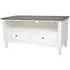 Delphine French TV Unit - Off-White