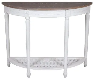 Delphine Half Moon Console Table - Off-White image