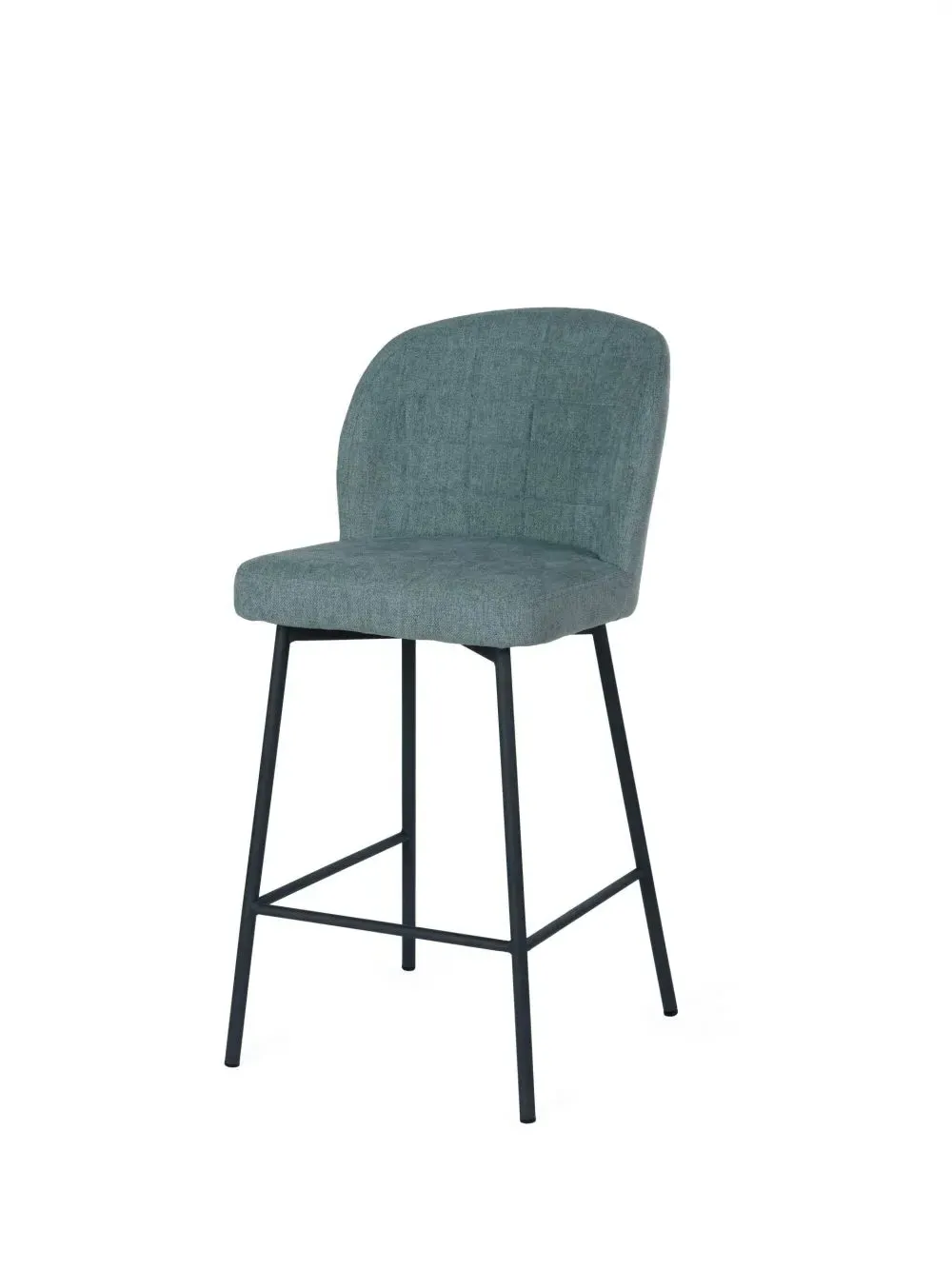 Falun Fabric Counter Stool - Light Green