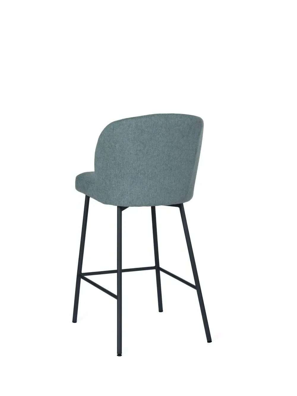 Falun Fabric Counter Stool - Light Green