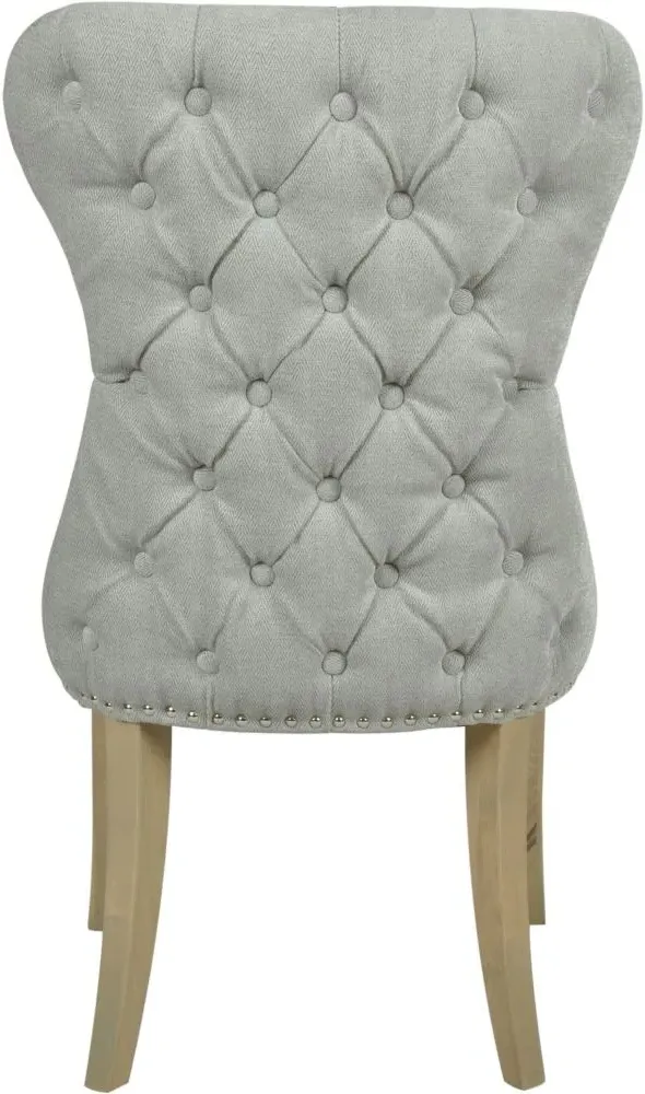 Honfleur Button Back Dining Chair - Grey