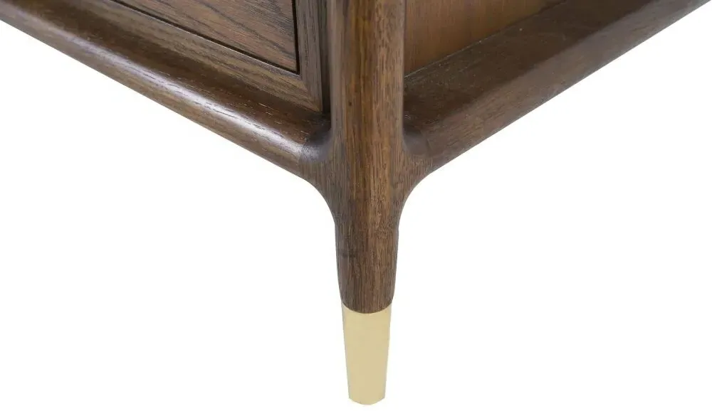 Lafe 2 Drawer Coffee Table - Walnut