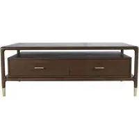 Lafe 2 Drawer Coffee Table - Walnut