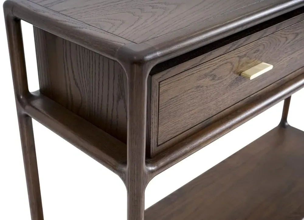 Lafe 2 Drawer Console Table - Walnut