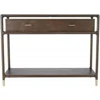 Lafe 2 Drawer Console Table - Walnut