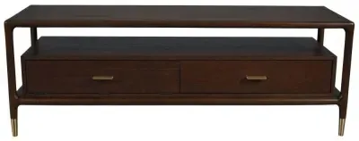Lafe 2 Drawer TV Unit - Walnut image