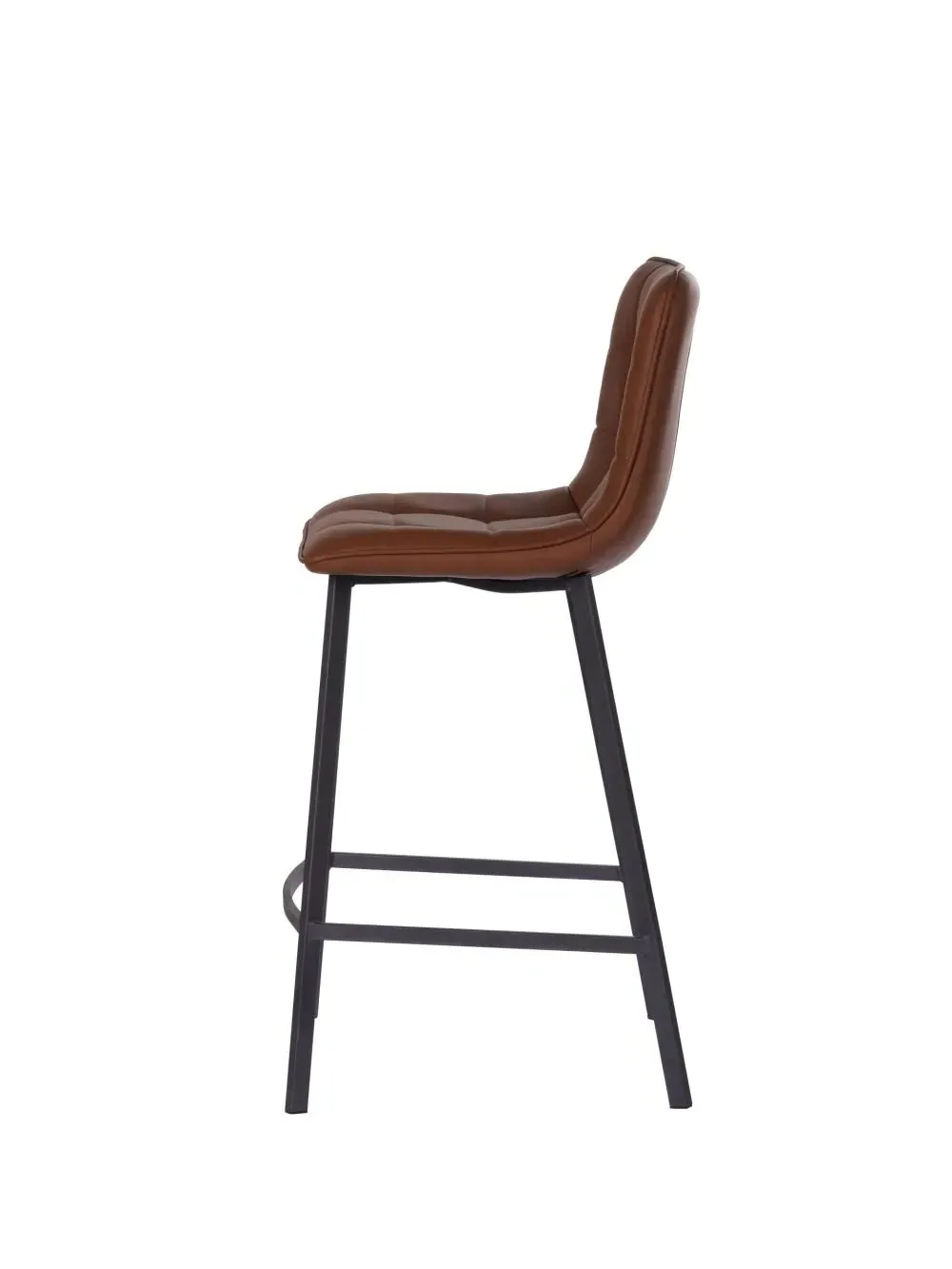 Laketon Counter Stool Set of 2 - Cognac, PU Leather