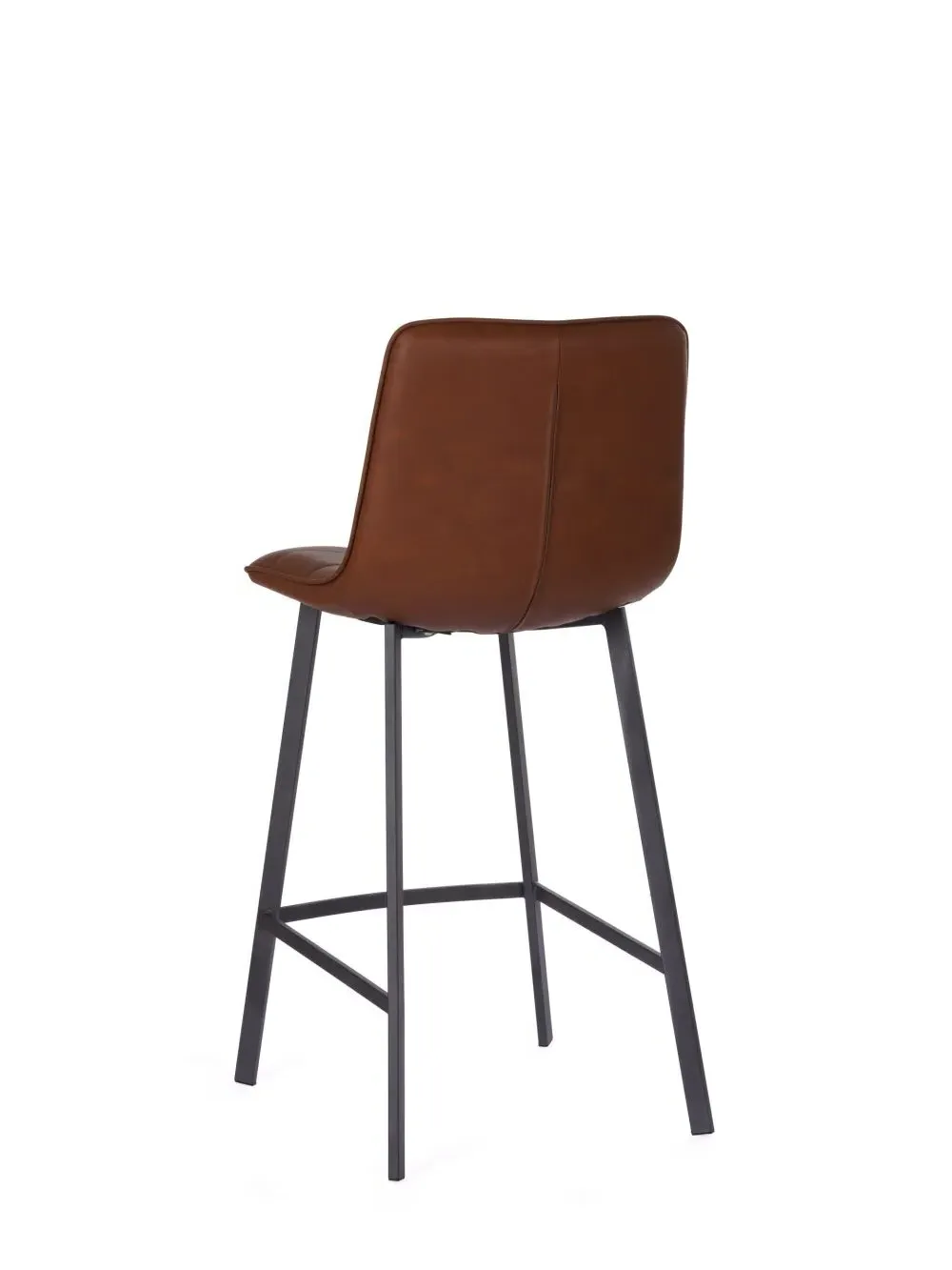 Laketon Counter Stool Set of 2 - Cognac, PU Leather