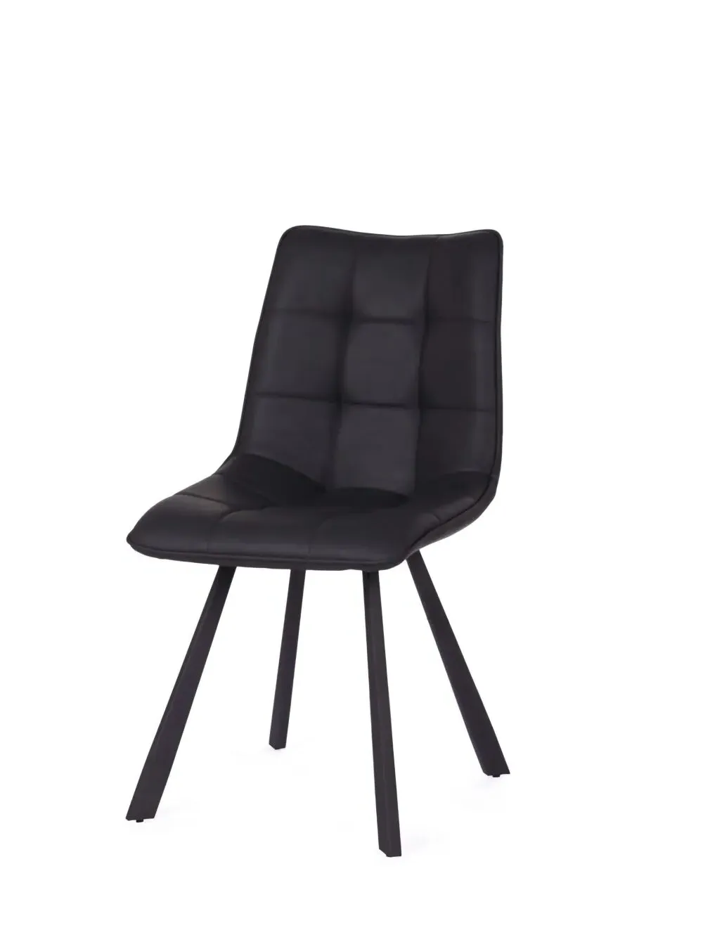 Laketon Dining Chair Set of 2 - Black, PU Leather