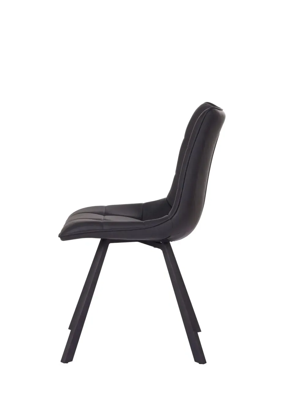 Laketon Dining Chair Set of 2 - Black, PU Leather