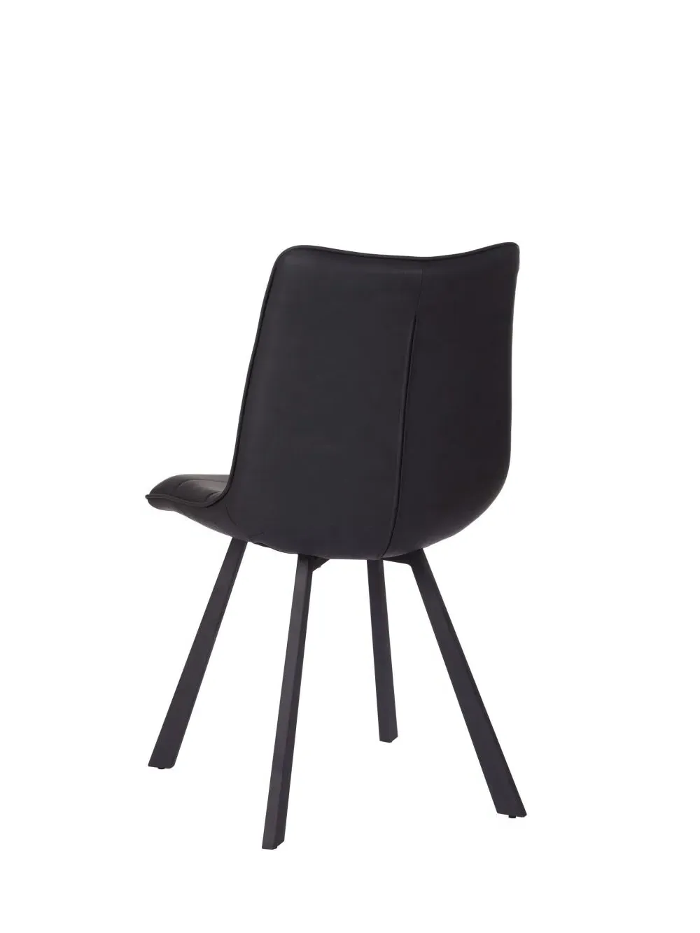 Laketon Dining Chair Set of 2 - Black, PU Leather