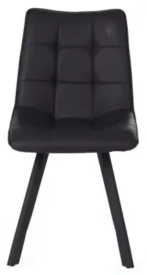 Laketon Dining Chair Set of 2 - Black, PU Leather