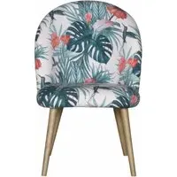 Nantes Printed Fabric Chair - Vibrant Green