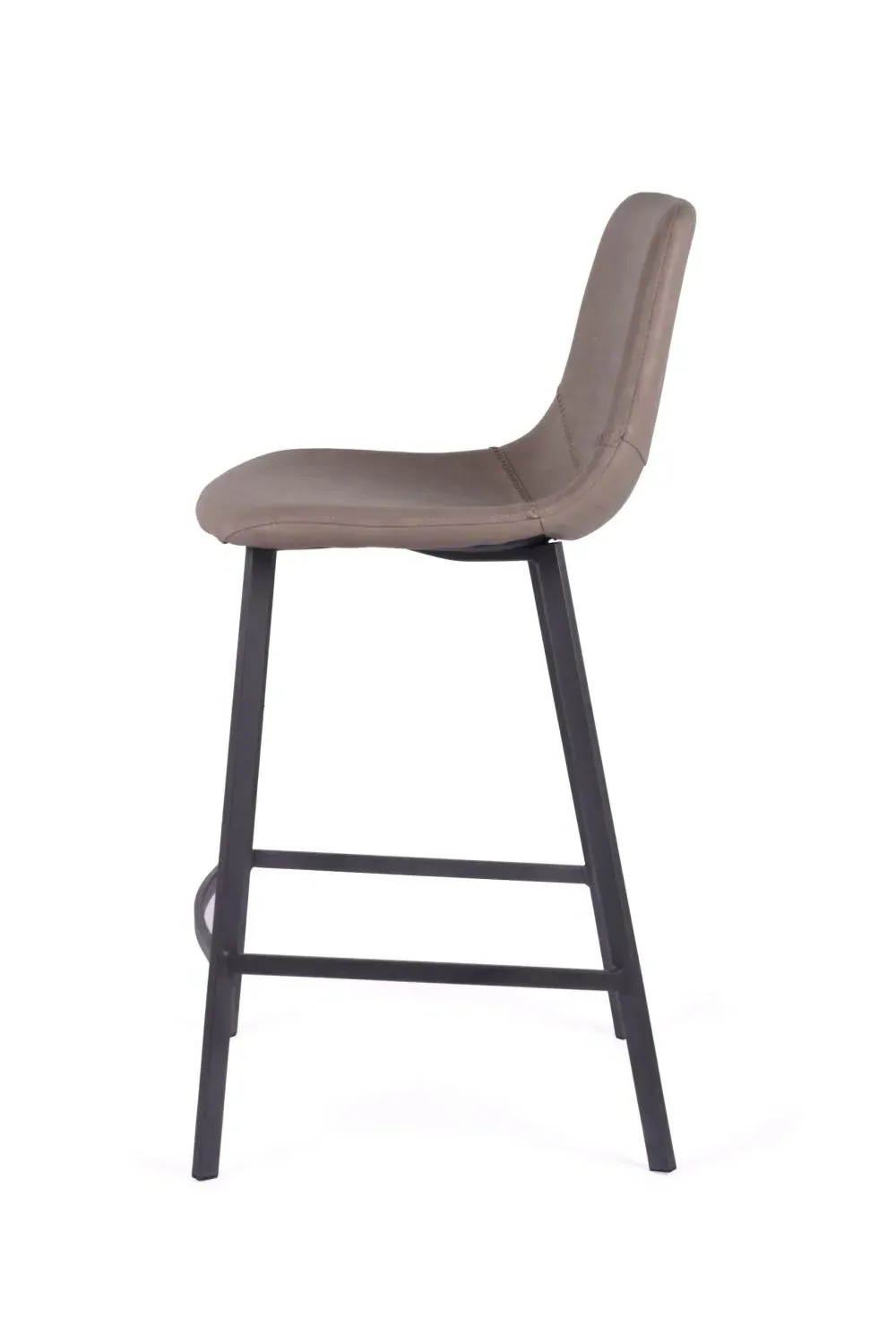 Ryan Counter Stool Set of 2 - Beige, PU Leather