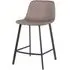 Ryan Counter Stool Set of 2 - Beige, PU Leather