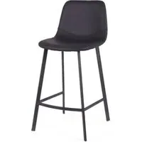 Ryan Counter Stool Set of 2 - Black, PU Leather