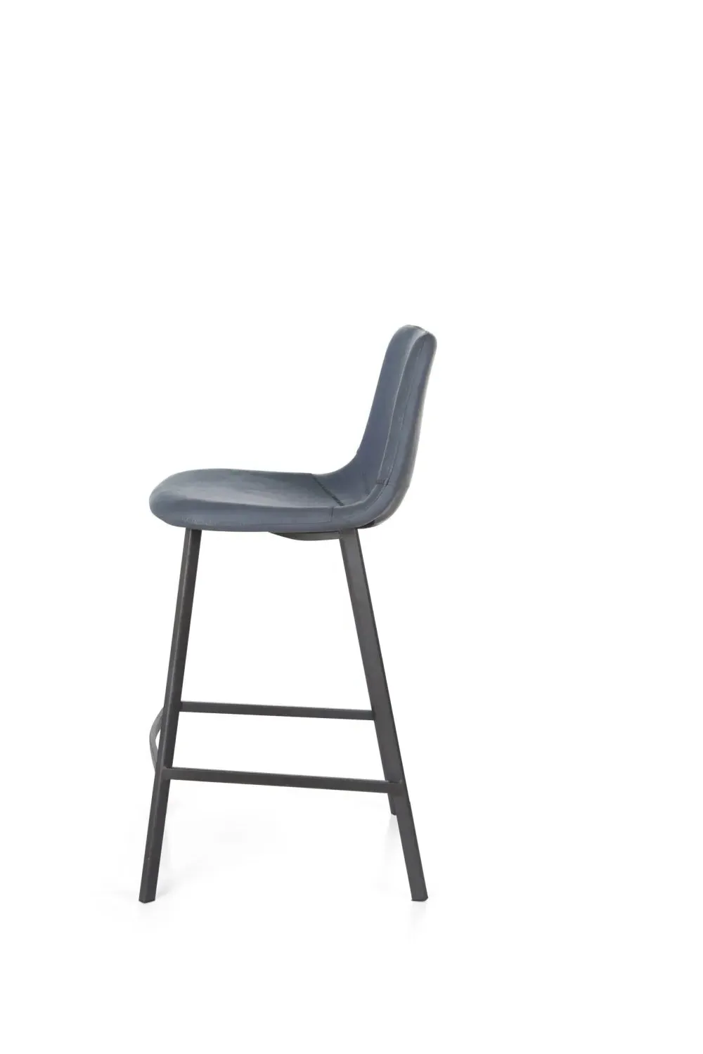 Ryan Counter Stool Set of 2 - Blue, PU Leather