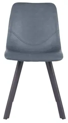 Ryan Dining Chair Set of 4 - Blue, PU Leather