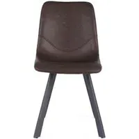 Ryan Dining Chair Set of 4 - Taupe, PU Leather