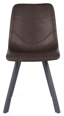 Ryan Dining Chair Set of 4 - Taupe, PU Leather