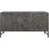 Sahara 3 Door Large Sideboard - Black Washed, Mango Wood