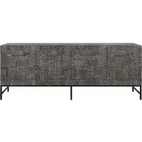 Sahara 4 Door Extra Large Sideboard - Black Washed, Mango Wood