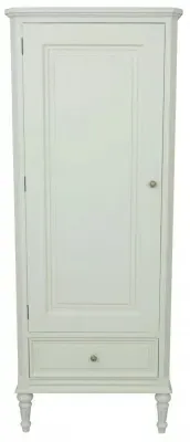 Solana French 1 Door 1 Drawer Wardrobe - Lime White image