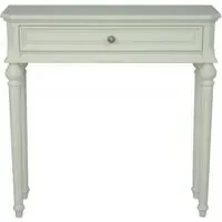 Solana French 1 Drawer Console Table - Lime White