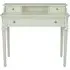 Solana French 3 Drawer Writing Desk - Lime White