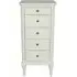 Solana French 5 Drawer Chest - Lime White