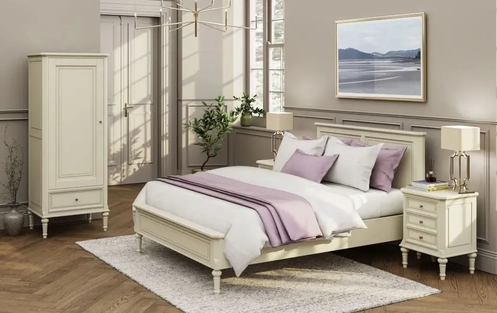 Solana French Bed - Lime White