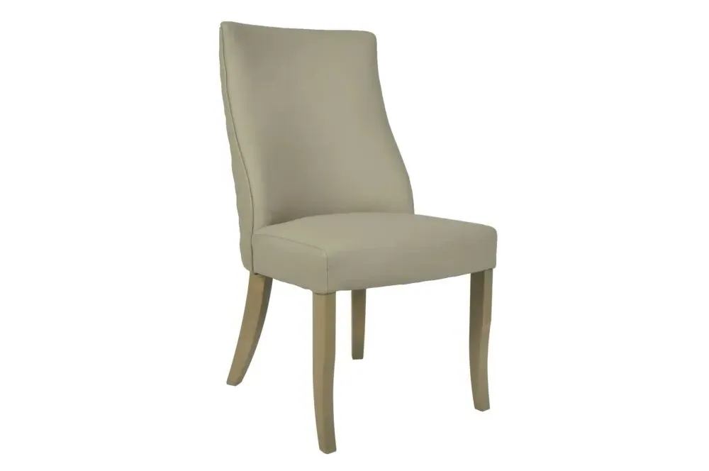 Urich Dining Chair Set of 2 - Beige, PU Leather
