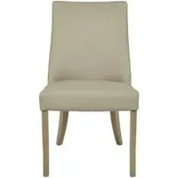 Urich Dining Chair Set of 2 - Beige, PU Leather