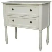 Yaurel French 2 Drawer Chest - Off White