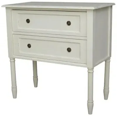 Yaurel French 2 Drawer Chest - Off White image