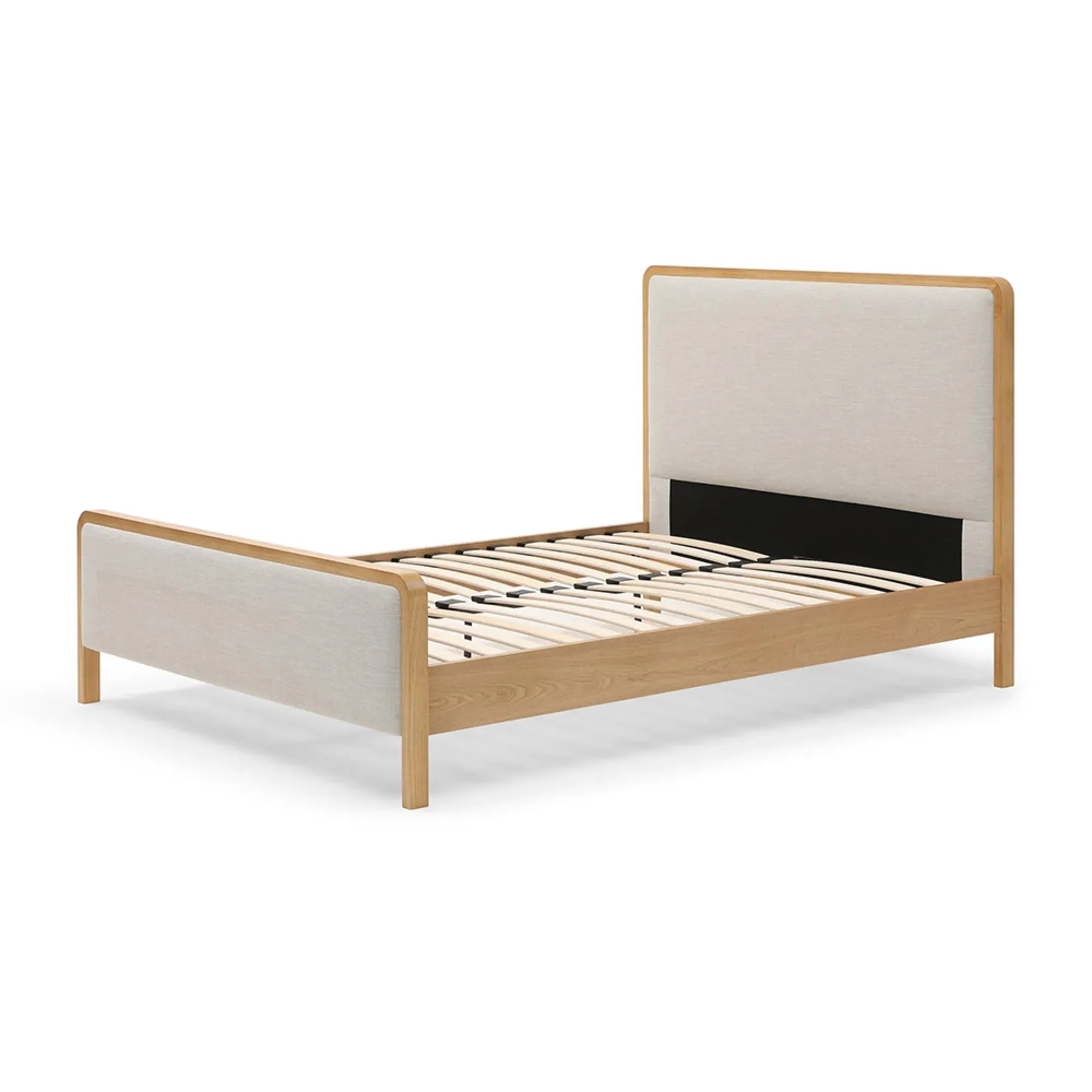 Archie Upholstered Bed - Grey