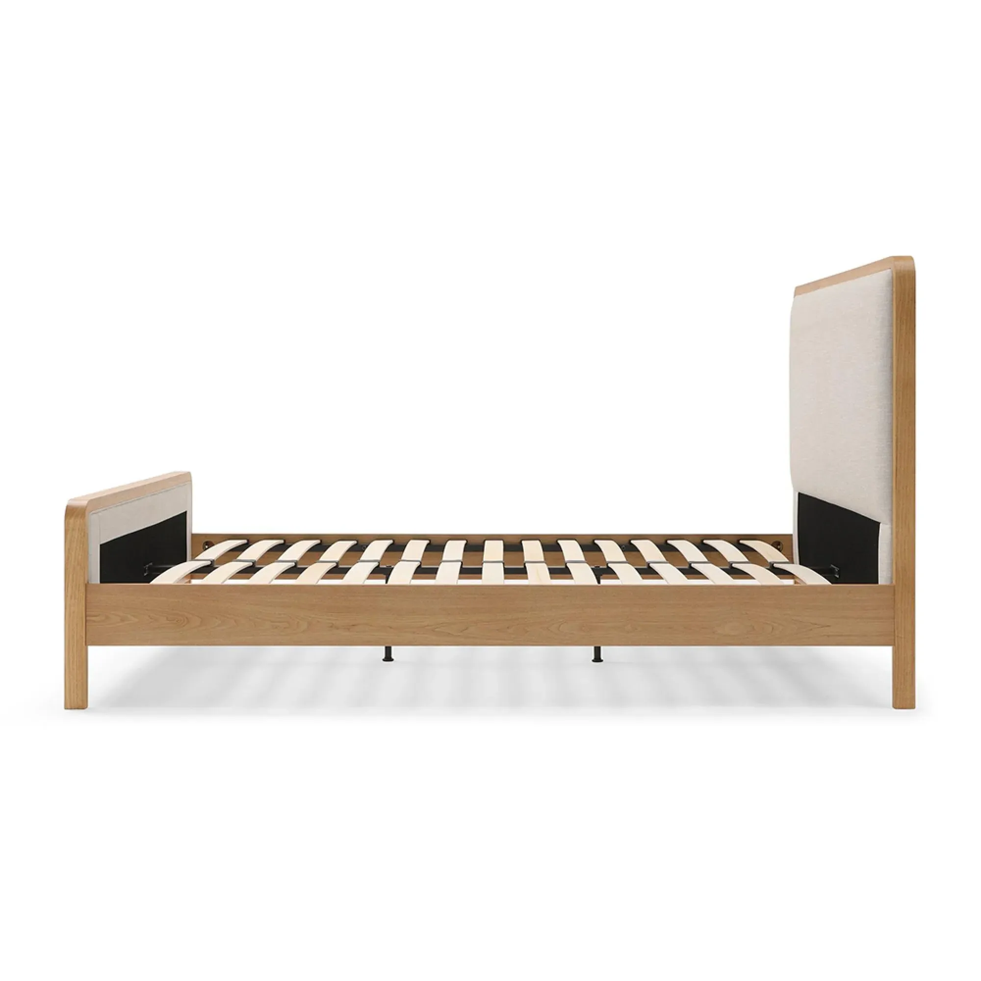 Archie Upholstered Bed - Grey