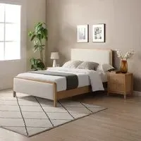 Archie Upholstered Bed - Grey