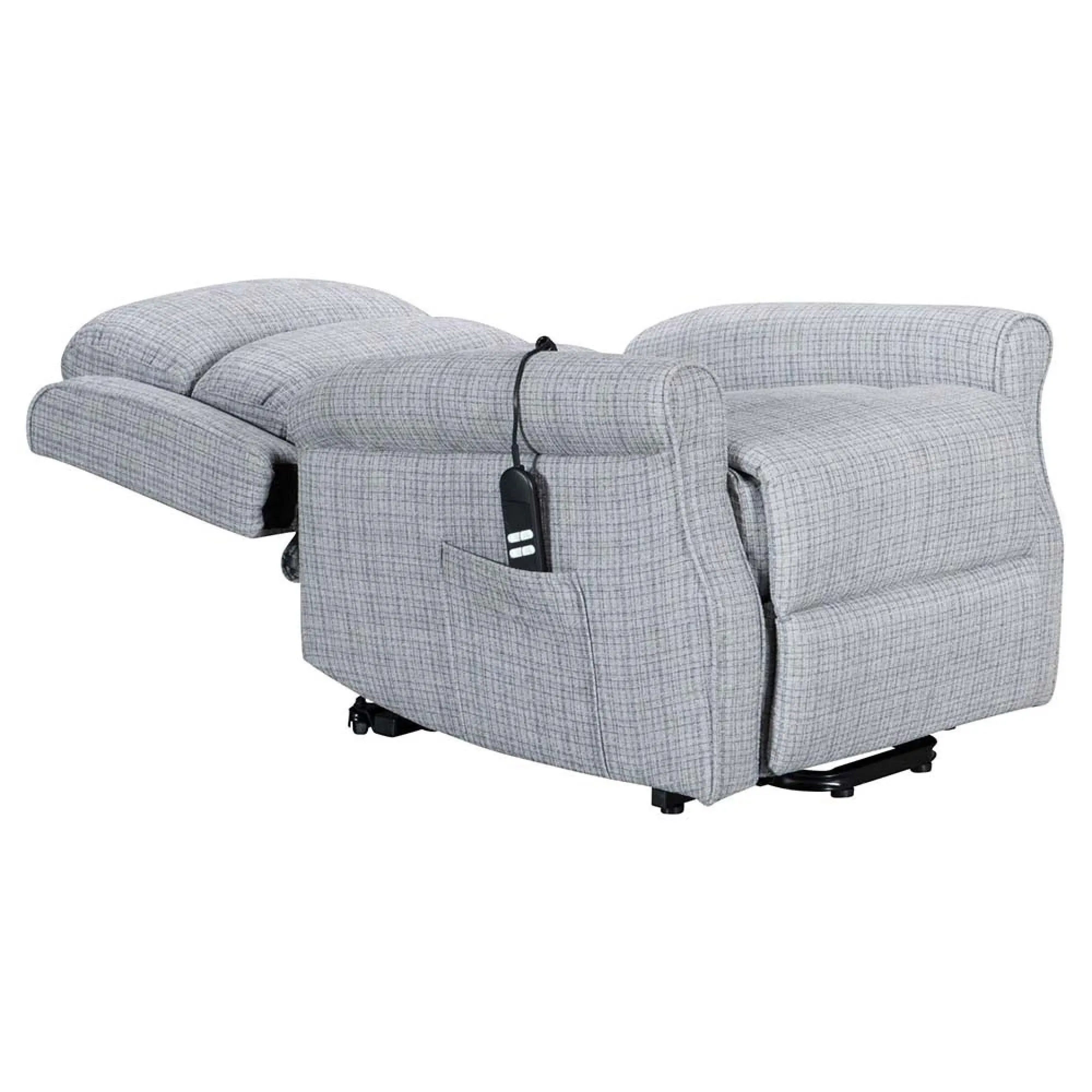 Baxter Hebe Electric Recliner Chair - Grey, Chenille