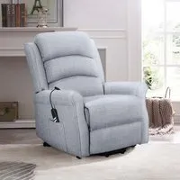 Baxter Hebe Electric Recliner Chair - Grey, Chenille