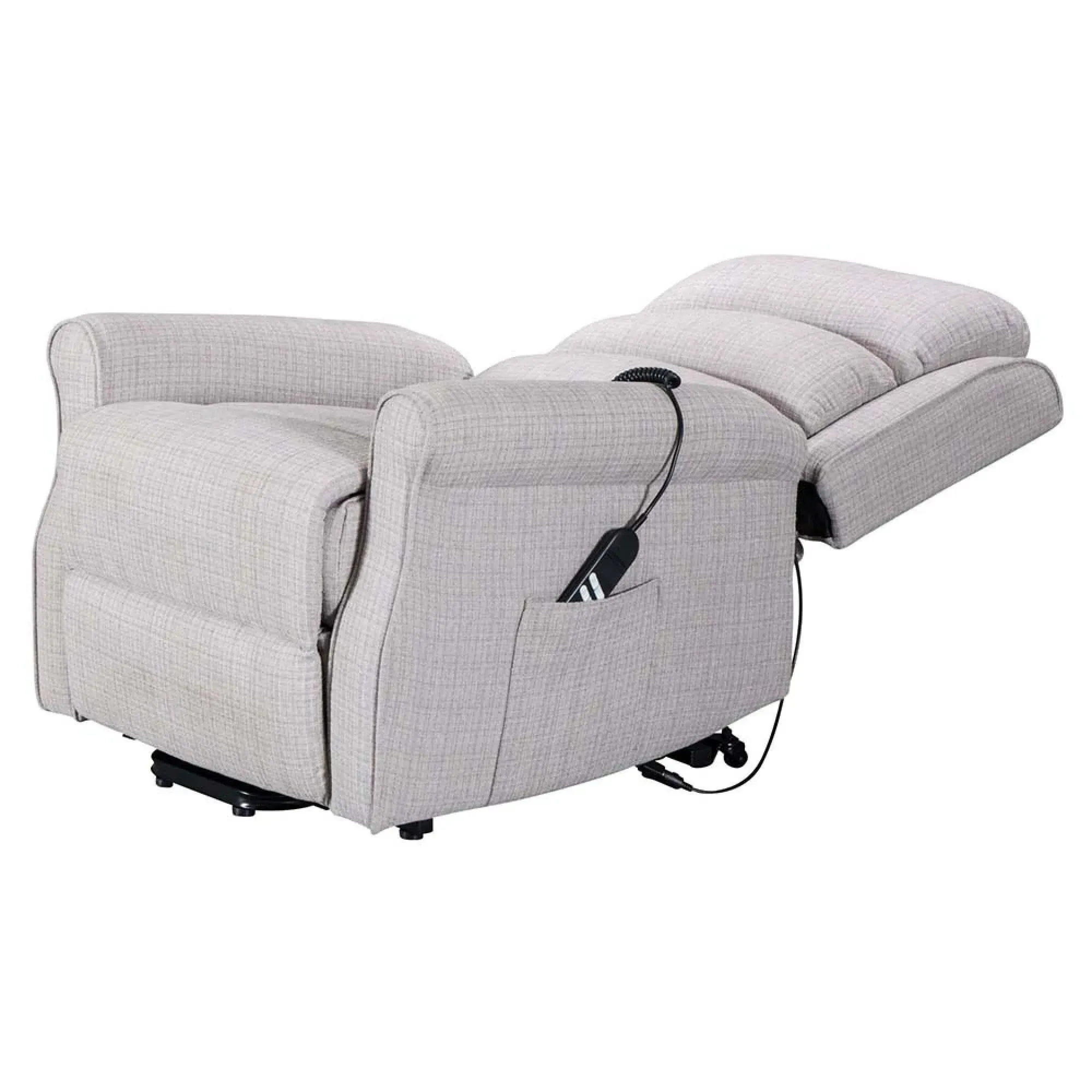 Baxter Hebe Electric Recliner Chair - Natural, Chenille